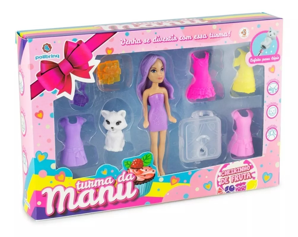 Boneca Turma da Manu com Acessórios – Polibrinq (094595)