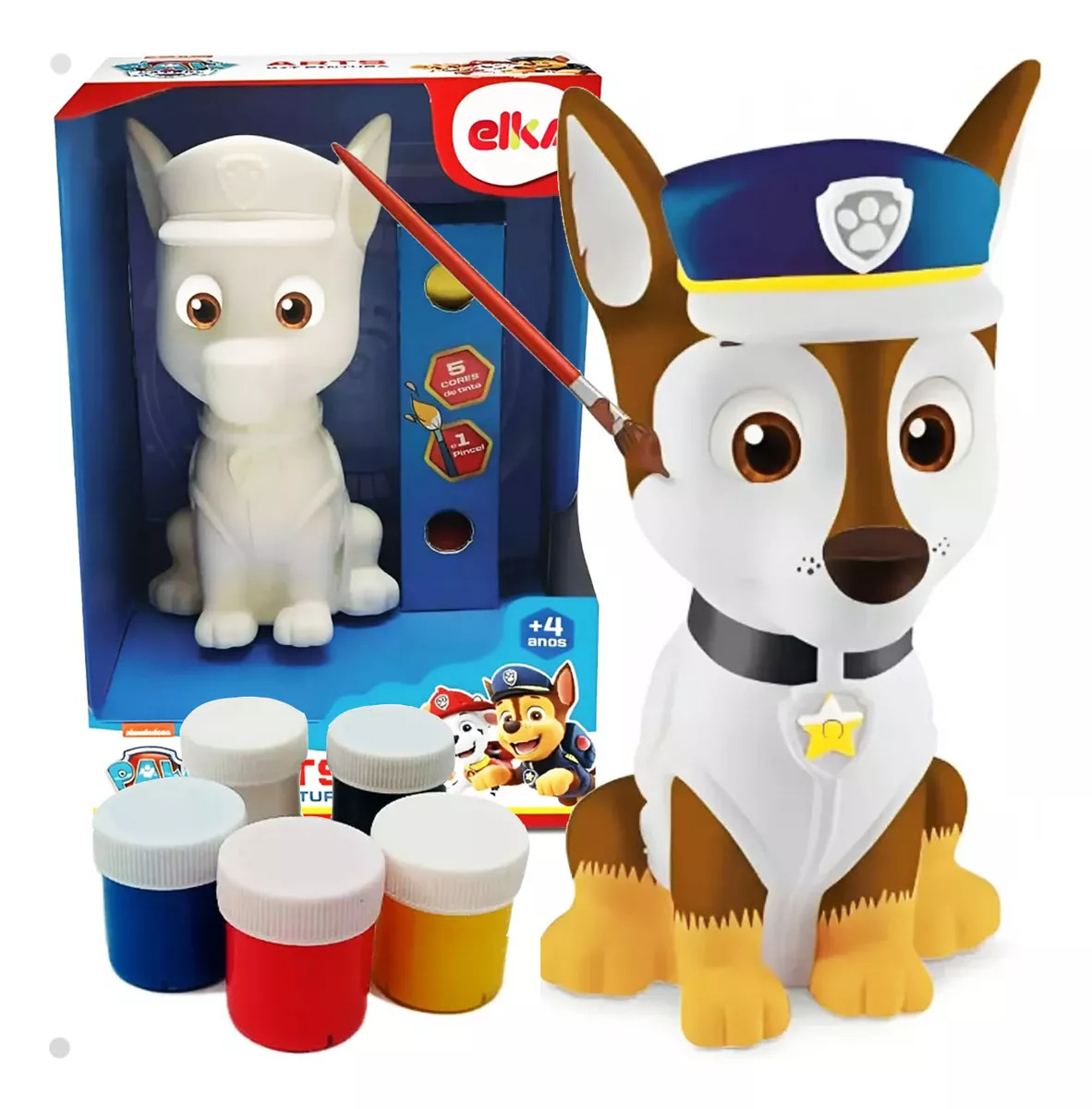 Boneco Chase Arts Kit Pintura Guache - Elka (114239)