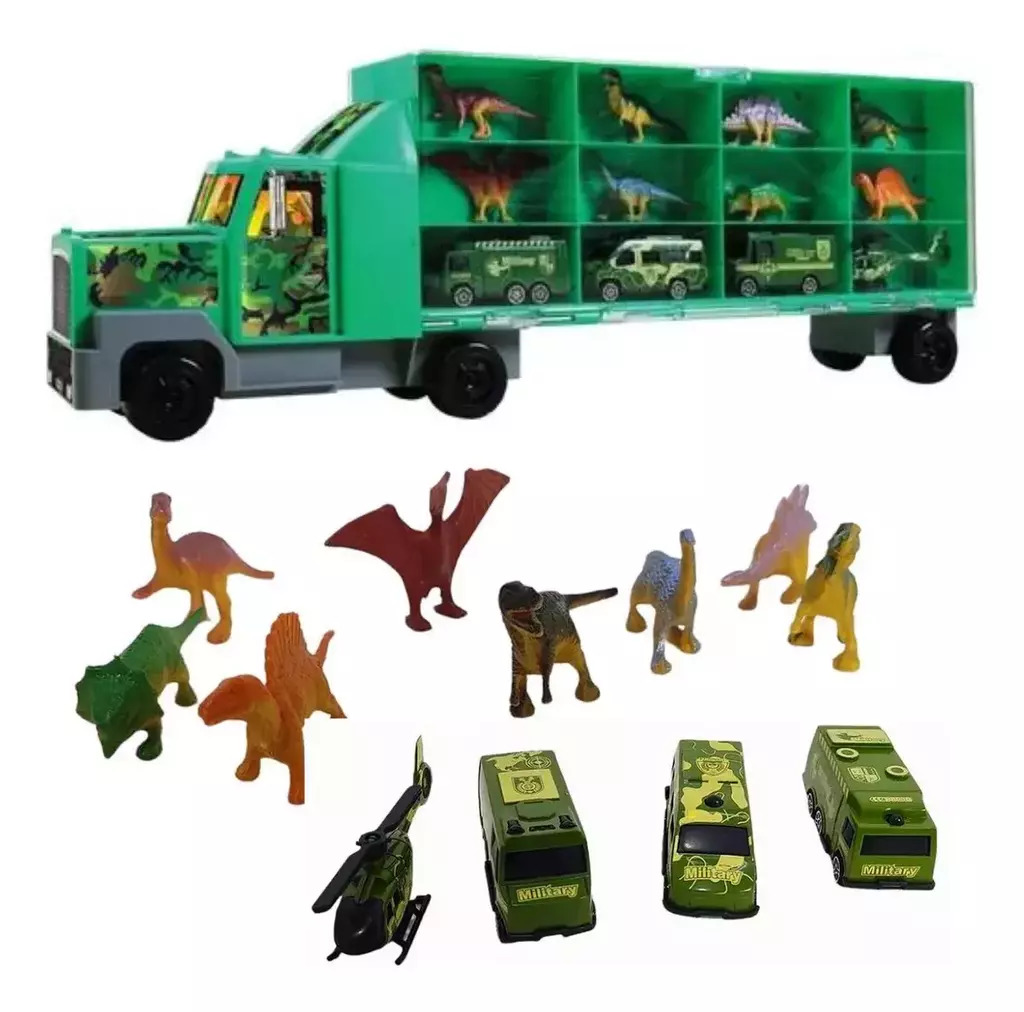 Caminhão Dino Cart com 12 Peças – Braskit (094685)