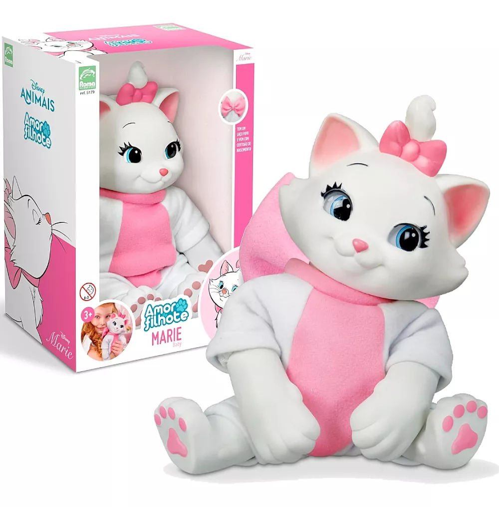 Gata Marie Coleção Amor de Filhote - Roma Brinquedos (114997)