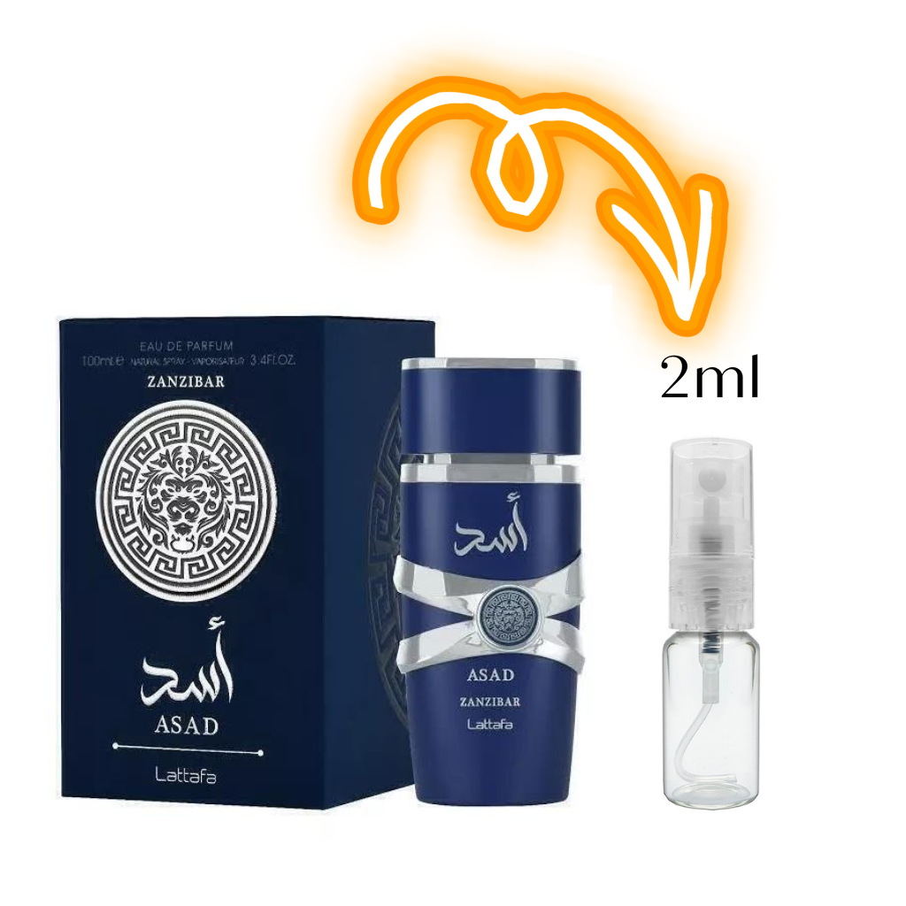 Decant Zanzibar 2ml - Lattafa - EAU De Parfum | Katia Almeida (ARAL001-1)