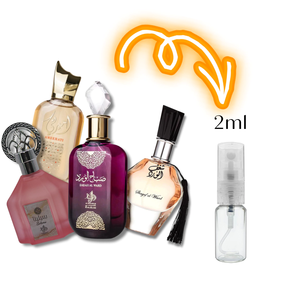Decants De 4 Perfumes Femininos 2ml - Al Wataniah - EAU De Parfum | Katia Almeida (COMB-AW01)