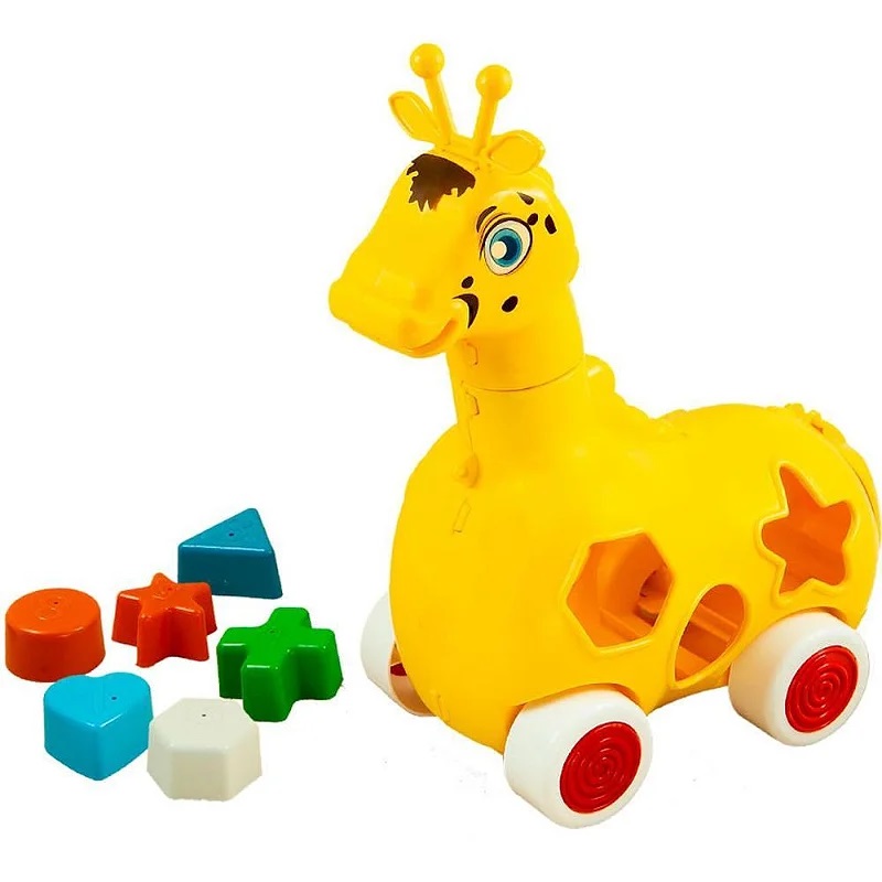 Brinquedo Educativo - Girafa Lola - C/ 6 Peças de Encaixe - Kendy (7899869200910)