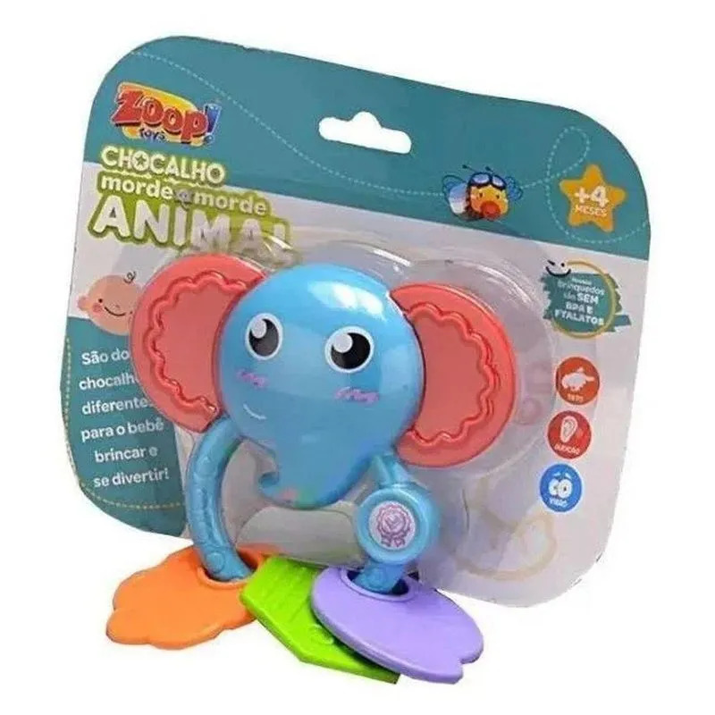 Chocalho Mordedor Animal -Zoop Toys (0119259)