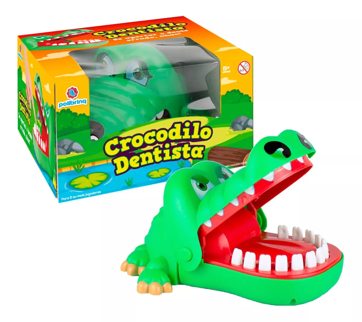Crocodilo Dentista Morde Dedo Polibrinq (064793)