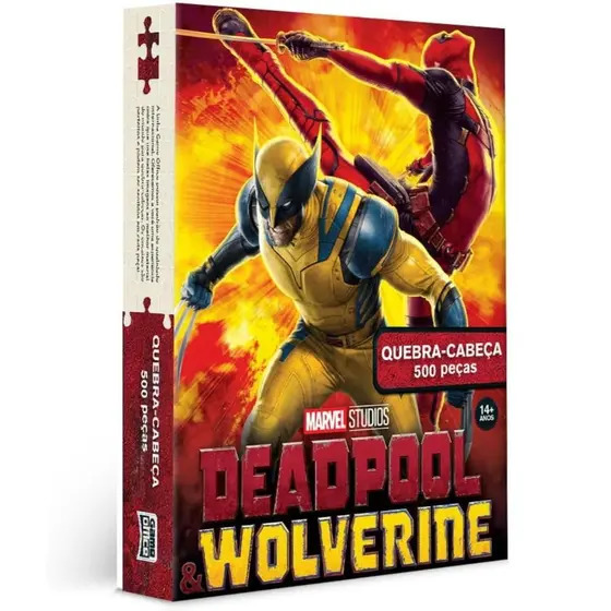 Quebra-Cabeça 500 peças Deadpool Wolverine Marvel - Toyster (115909)
