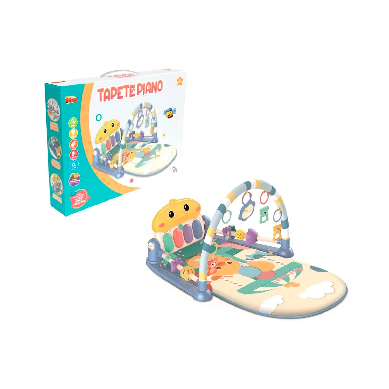 Tapete Piano Musical Azul Zoop Toys Zp01037 (0146510)