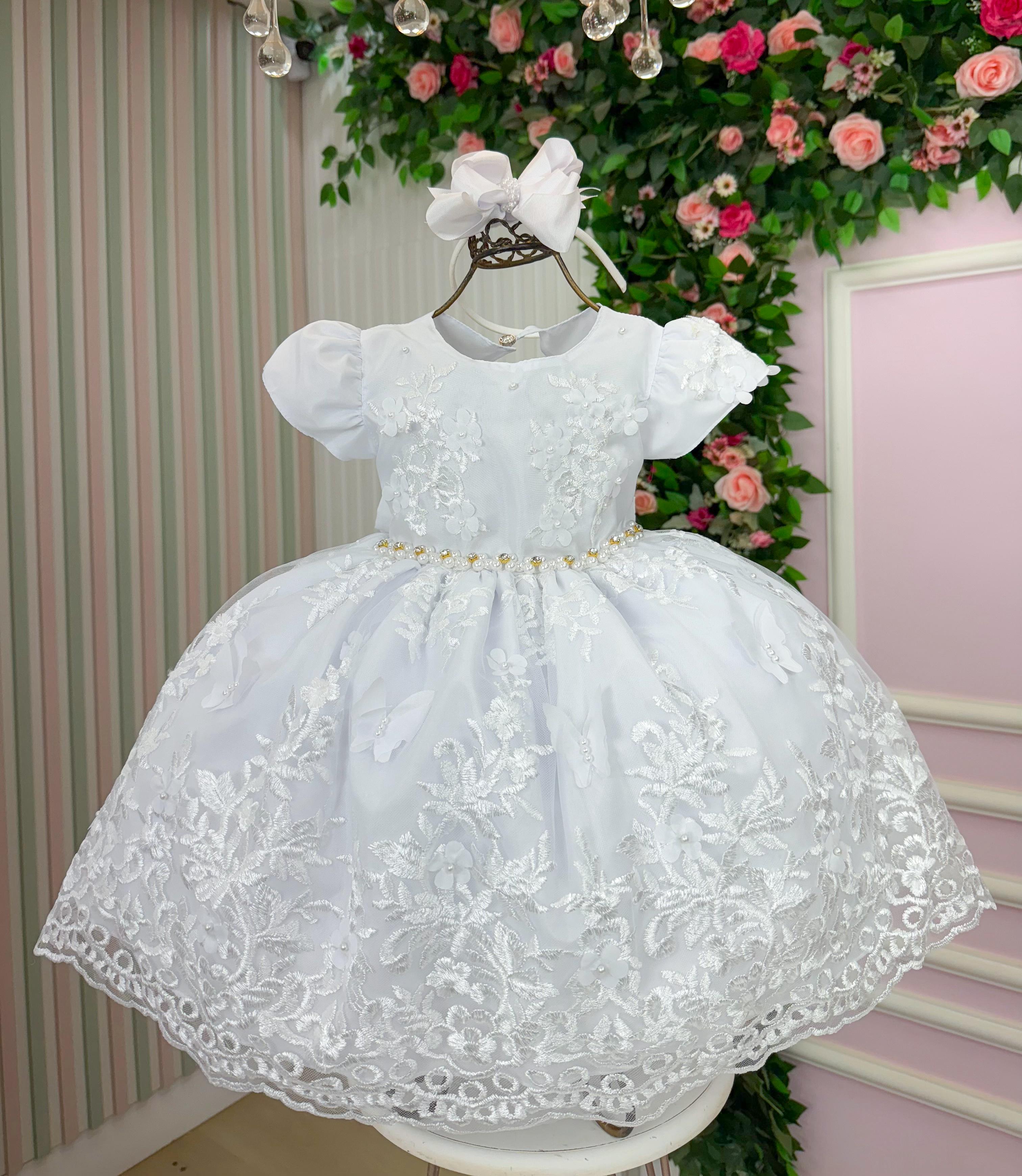 Vestido Marie Jardim Encantado Realeza Branco (VESTMREJRDENCRLZBRN)