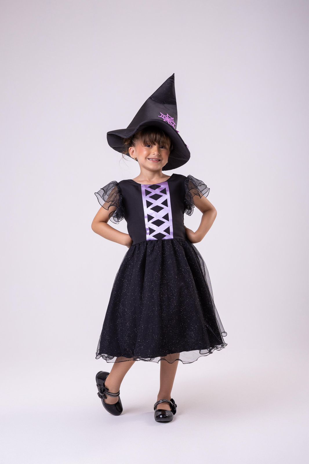 Vestido Tematicos Kids Halloween Encanto Sombrio (VESTTMTCKDHLWNENTSMB)