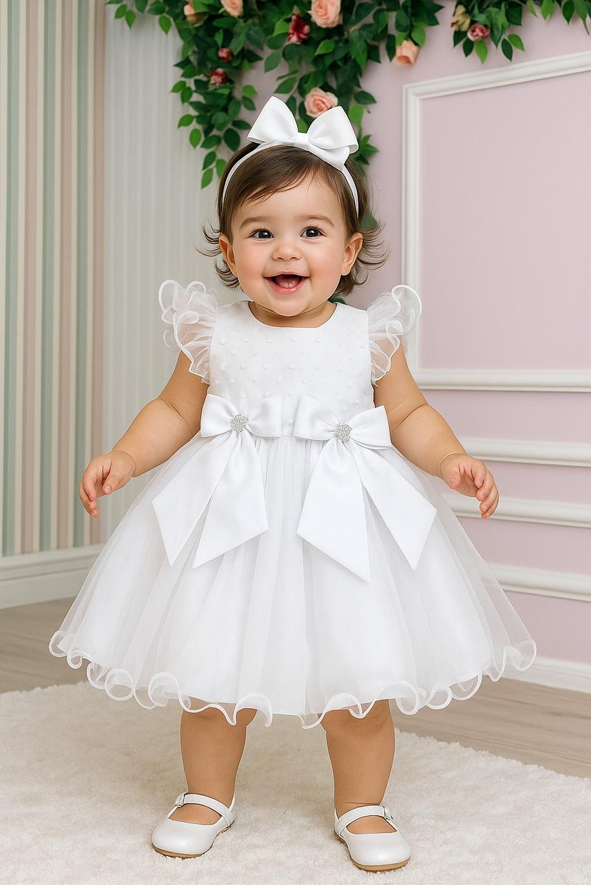 Vestido Marie Bebe Mia Branco (VESTMBBMBRNC)