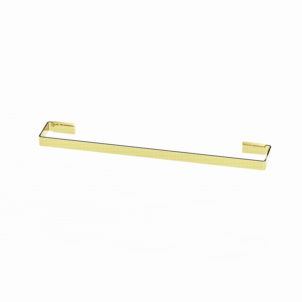 B-9527T01100G S TOALHEIRO SIMPLES GRANDE MODELO MAYA (MEDIDAS 600 X90 X 30 MM) - ACABAMENTO DOURADO POLIDO