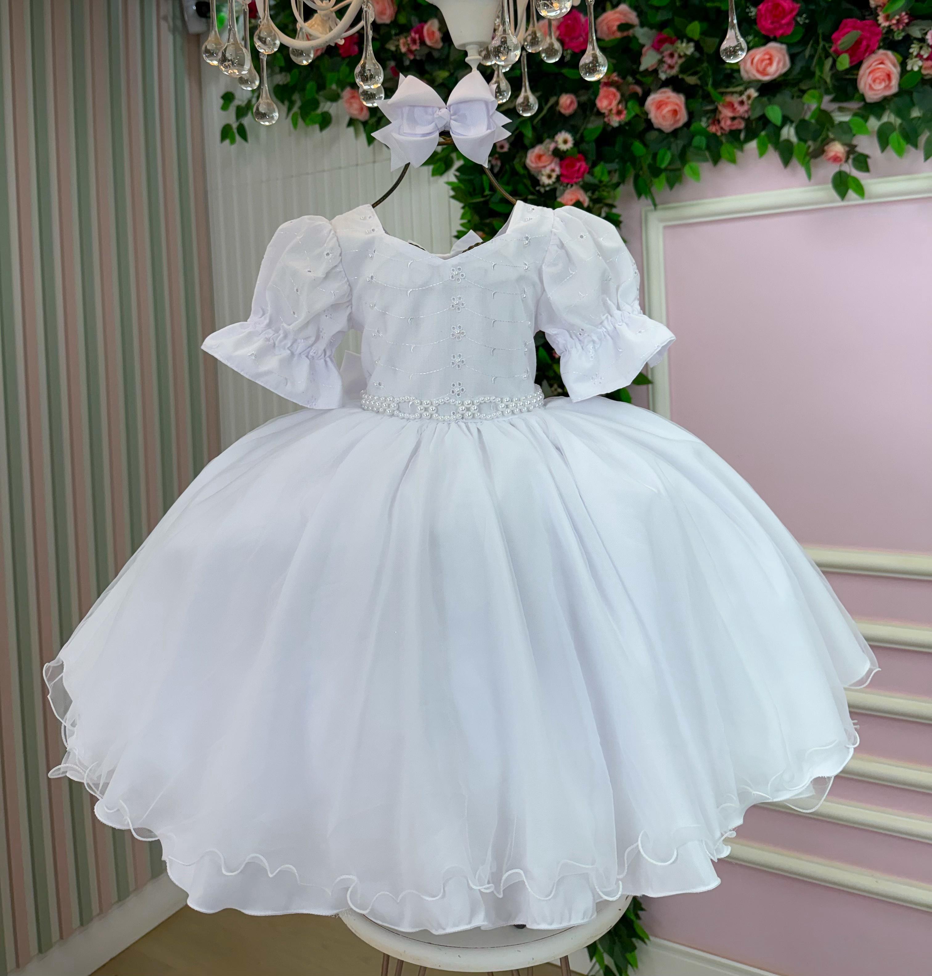 Vestido Bella Child Priscila Branco (VESTBLACHLSPRRSCLBRC)