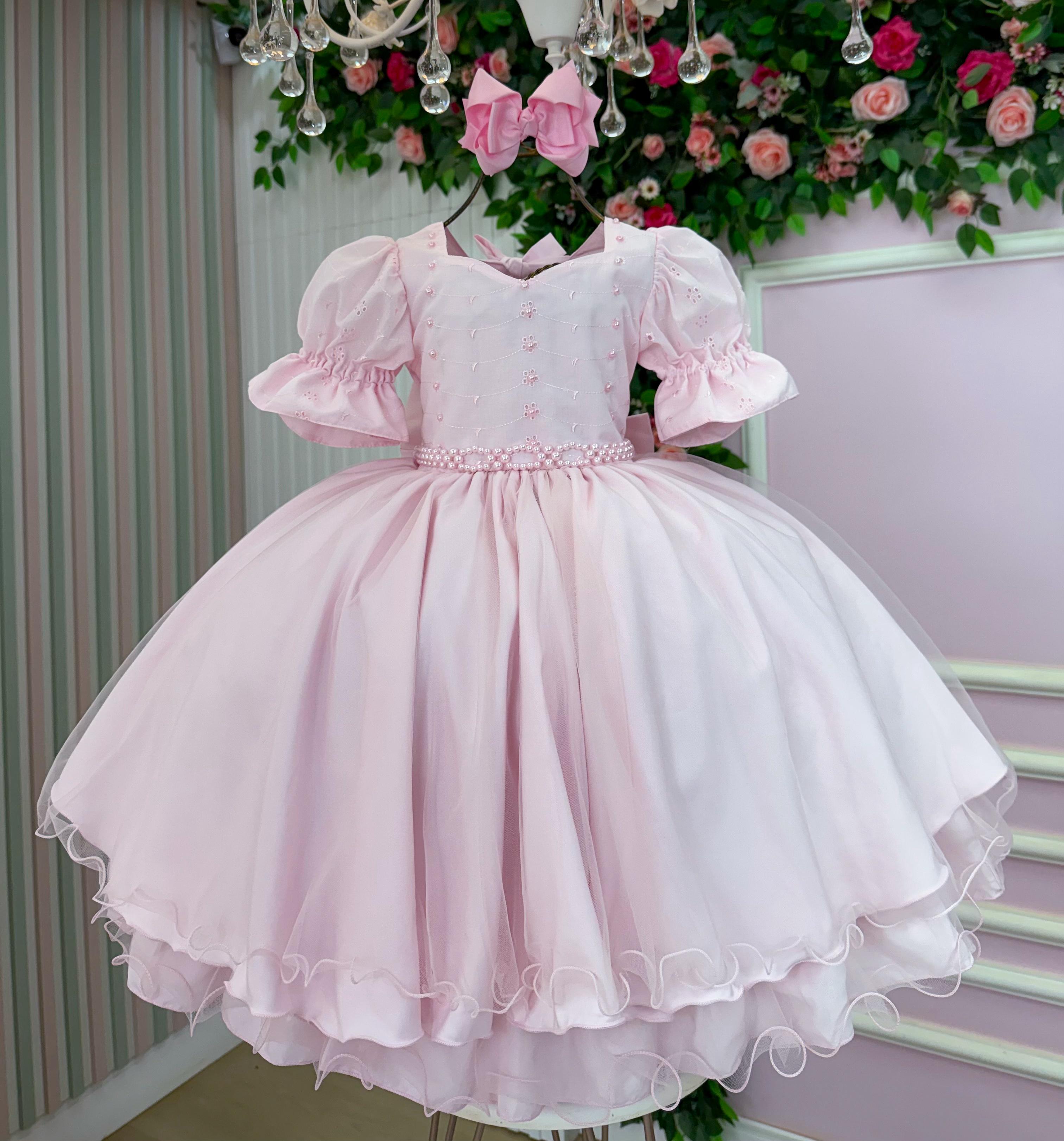 Vestido Bella Child Priscila Rosa Bebe (VESTBLACHLDPRSLRS)