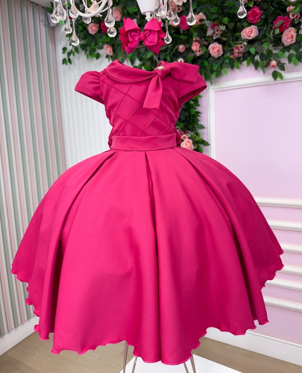 Vestido Bella Child Ravena Pink (VESTBLLCHLRVNPNK)