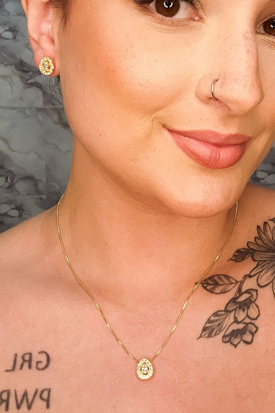 Conjunto de Gotas com Zircônias (3679.18500 18686)