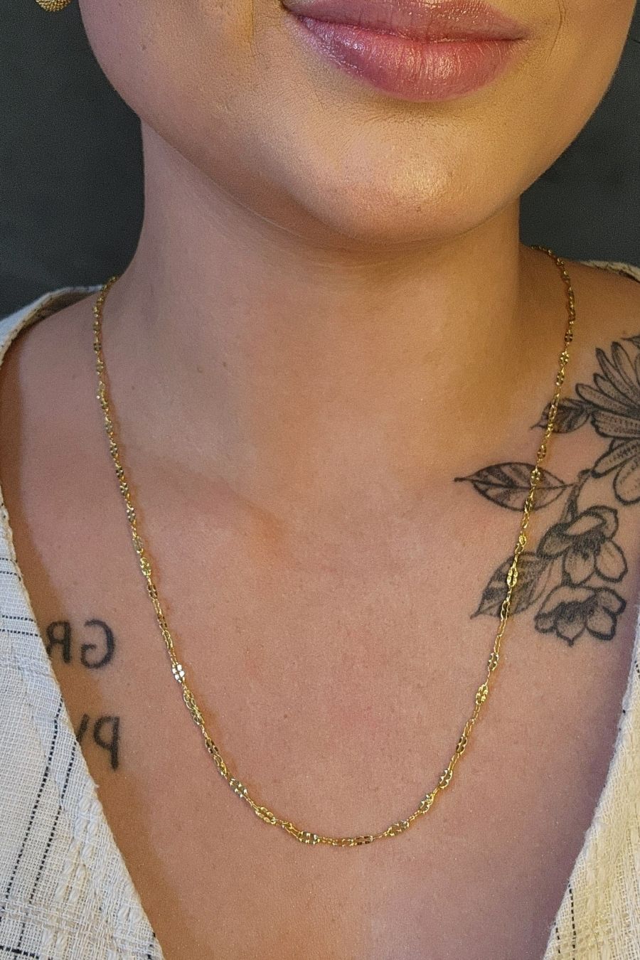 Colar Cumprido com Mini Elos Banhado em Ouro 18k (3619.18500 18630)