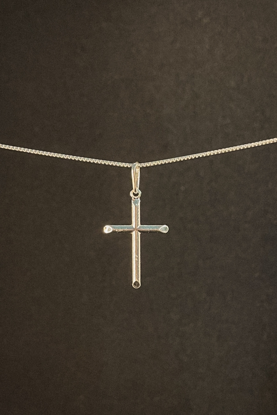 Pingente Cruz Lisa em Prata 925 (PG0047)