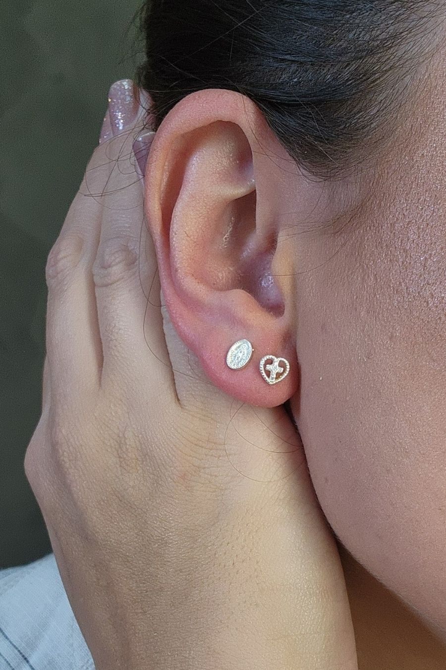 Duo Nossa Senhora da Graça e Cruz em Prata 925 (3673.18500 18680)