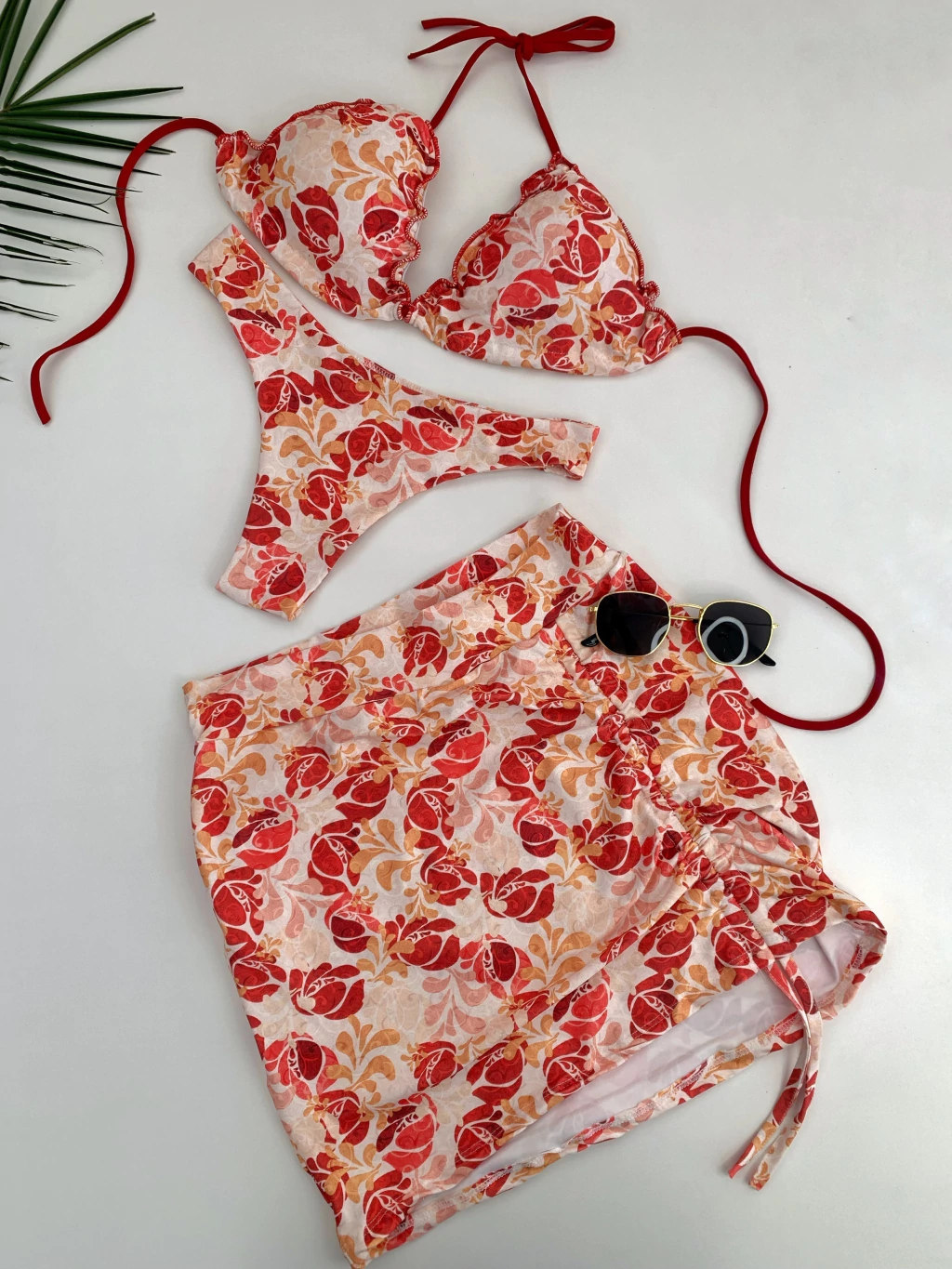 Conjunto Feminino Biquíni e Saia Curta Regulável Ibiza Ref. 1353 (12345670018924203100)