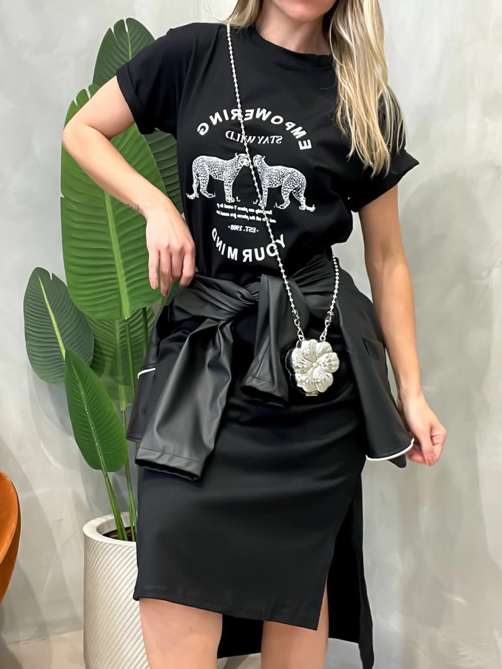 Camisão Vestido Midi Estampado Evelin Ref. 620 (12345670018924145752)