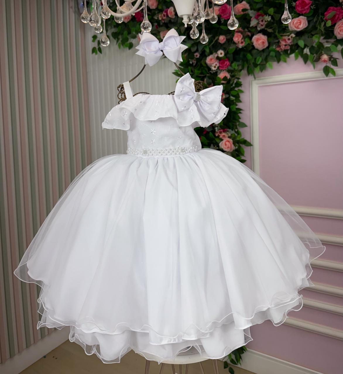 Vestido Bella Child Martina Branco (VESTBLLCHMTNBRC)