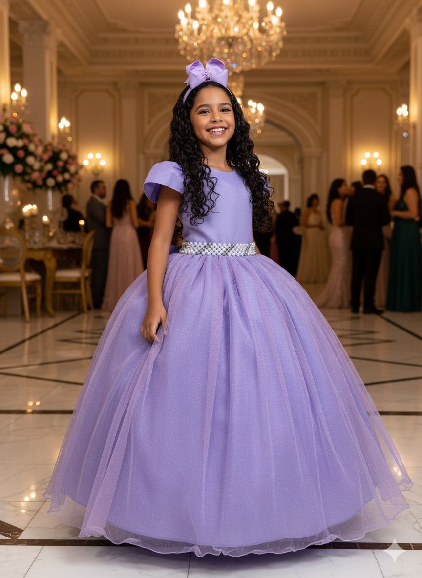 Vestido Marie Longo Heloisa Lilas (VESTMRELNGHLISLLAS)