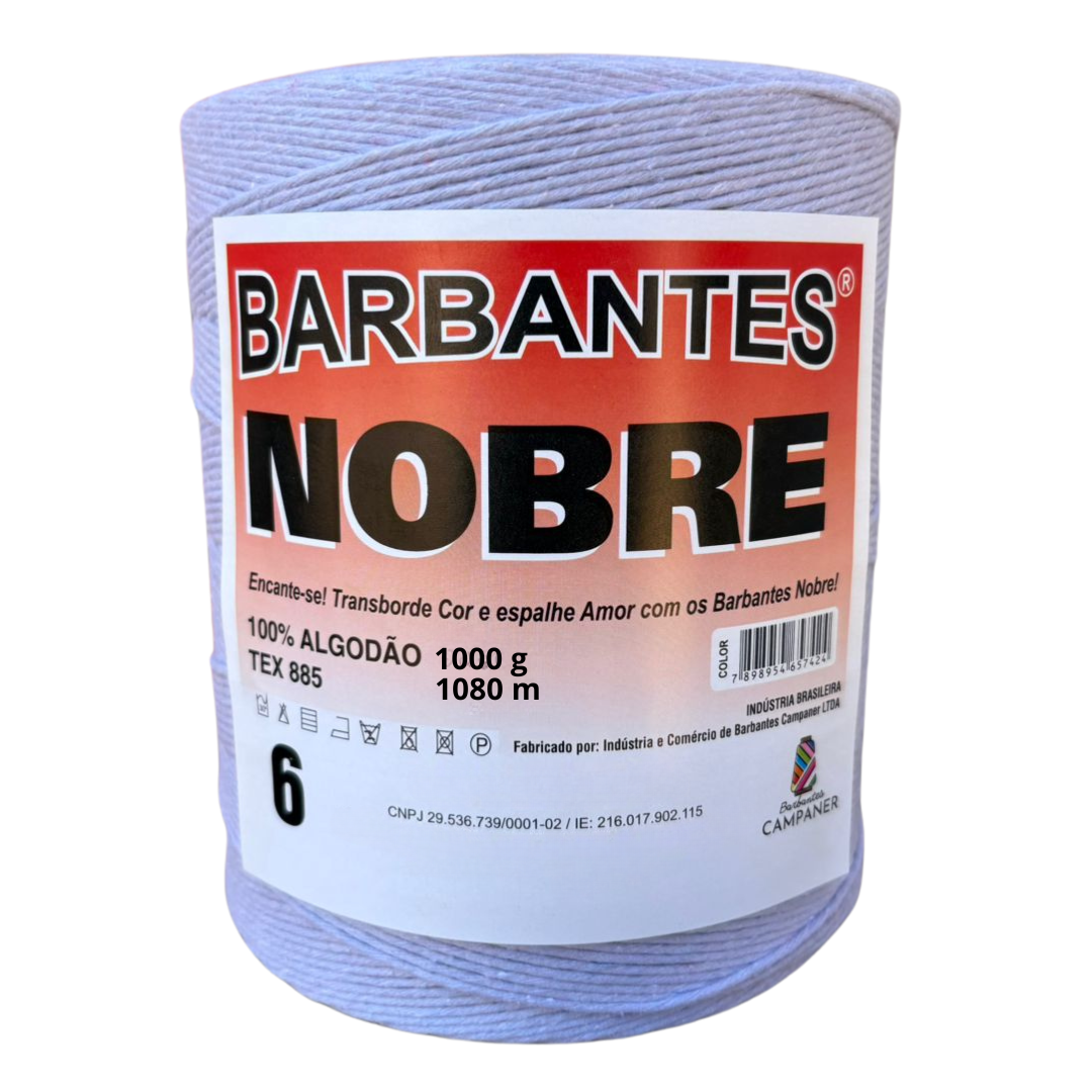 Barbante Nobre Lilás Lavanda - 1 Kg - Fio 6 (1279)