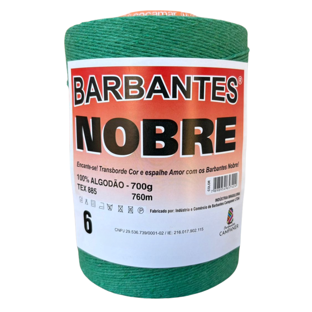 Barbante Nobre Verde Bandeira - 700 Gr - Fio 6 - 760 metros (2246)