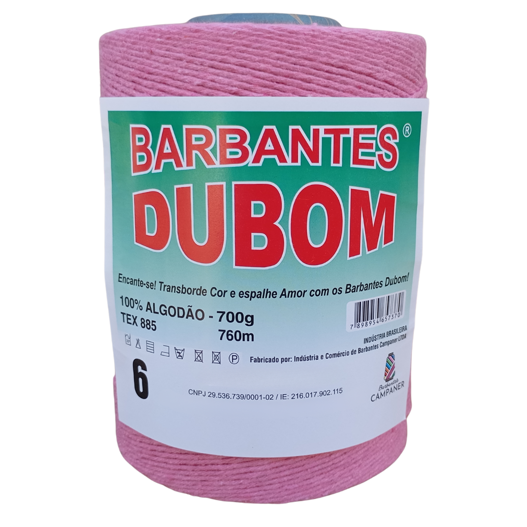 Barbante Dubom Rosa Escuro - 700 Gr - Fio 6 - 760m (1023)