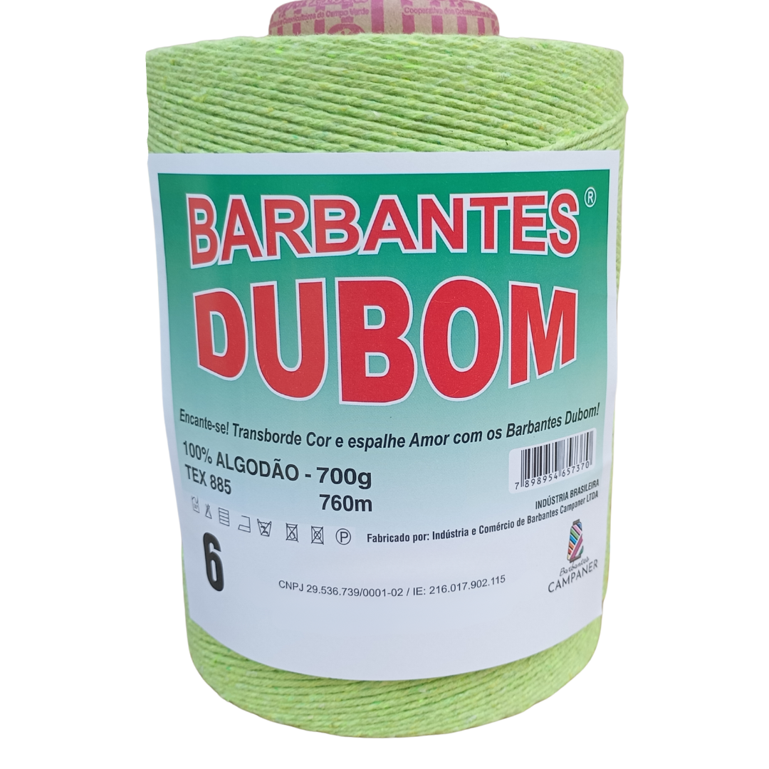 Barbante Dubom Uva Verde - 700 Gr - Fio 6 - 760m (1312)