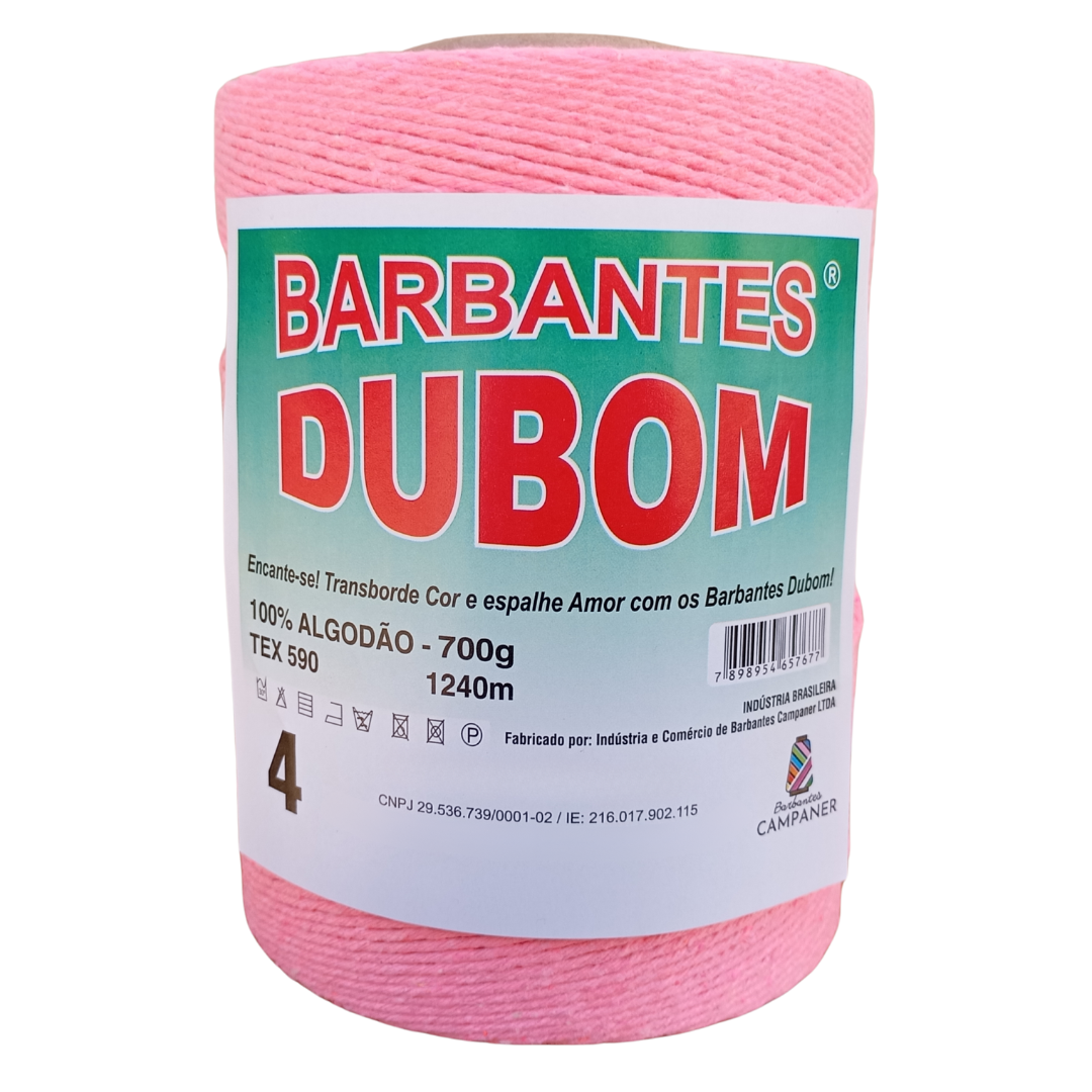 Barbante Dubom Rosa Neon - 700 Gr - Fio 4 - 1240m (1927)