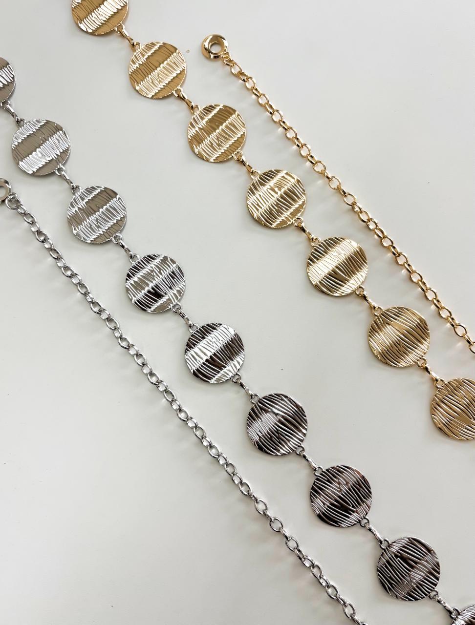 Cinto Corrente Medalha com Textura Ref. 1167 (12345670018924254560)