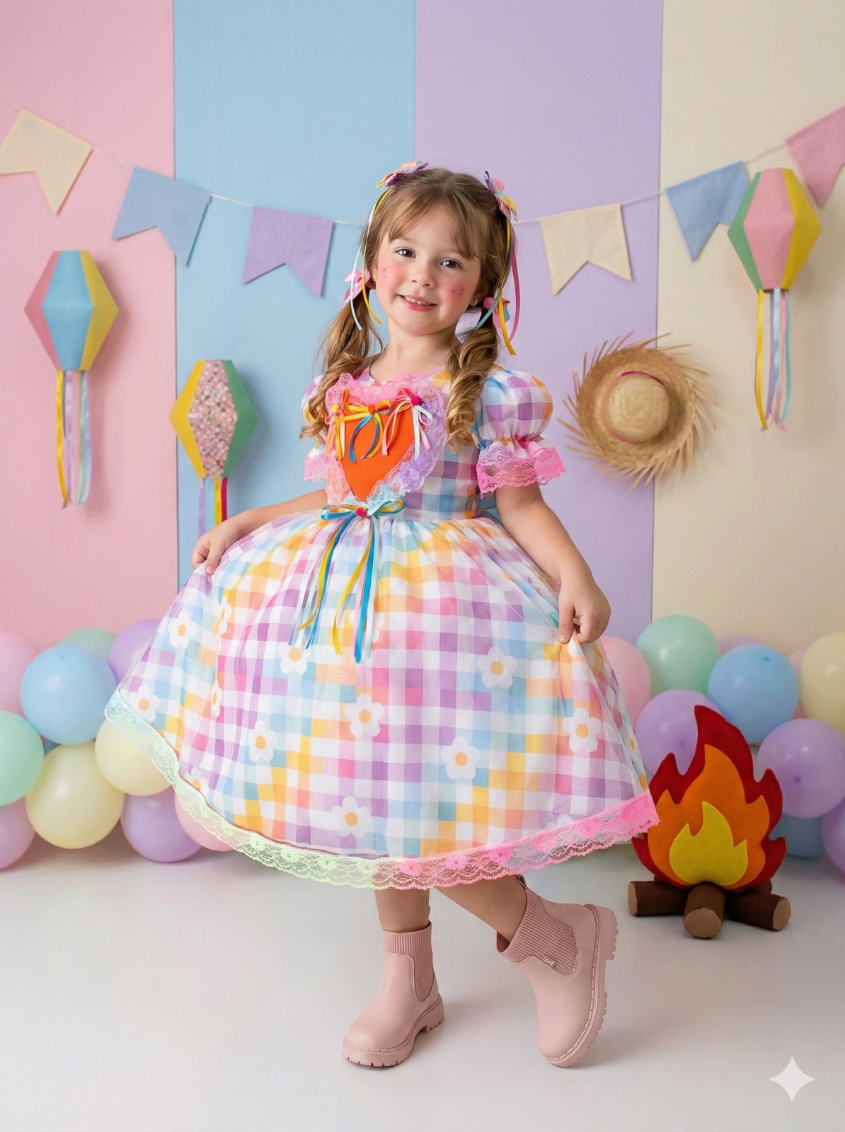 Vestido Junino Marie São João Encantado (VESTJNNMRSJEN)