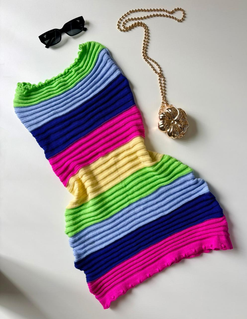 Vestido Curto em Tricô Modal sem Alça Virginia Ref. 1865 (12345670018924257950)