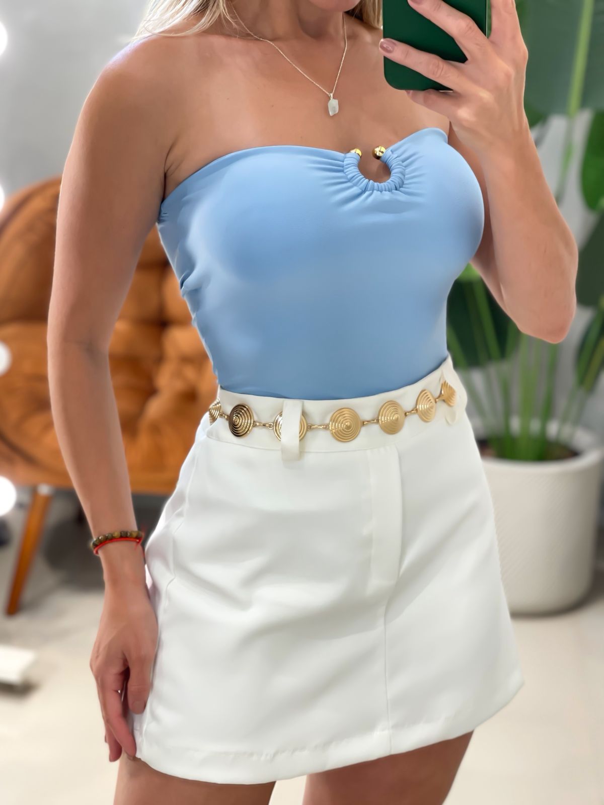 Cropped em Suplex sem Alça com Argola Paula Ref. 1868 (12345670018924258414)