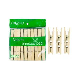 Prendedor de Bambu 20pçs 7x0,8cm (4187)