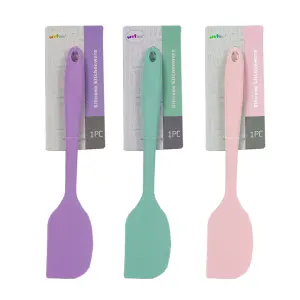 Espátula de Silicone e Ferro 37X5,3cm Cores Sortidas (D1079)