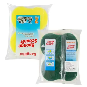 Esponja 11x7x3cm kit 2pçs (6531)