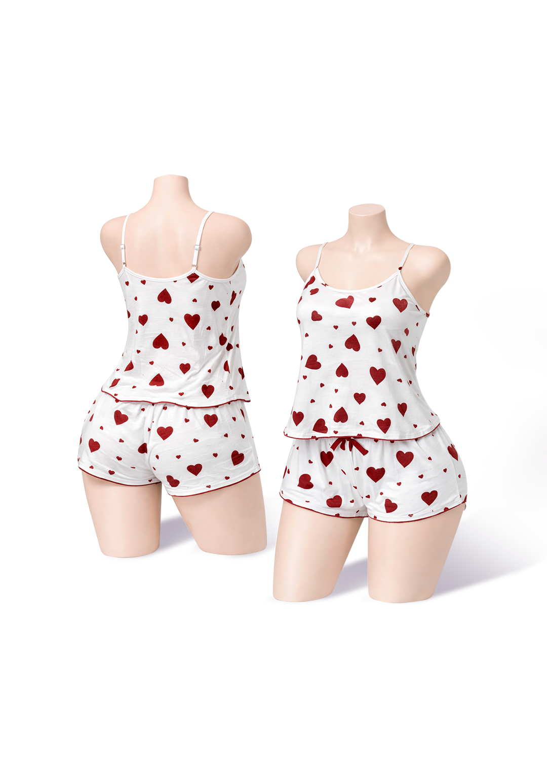 Pijama Feminino Coração Cores Sortidas (4788)