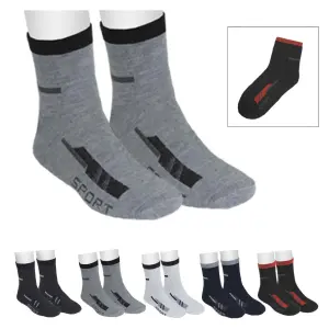 Meias Masculinas no Tam Único 3 Pares - 7295