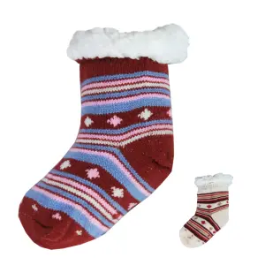 Meia Infantil p/ Menina 25-29  Cores Sortidas (7434)