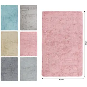 Tapete Double Round 40cm x 60cm  Cores Sortidas (DA-2322)