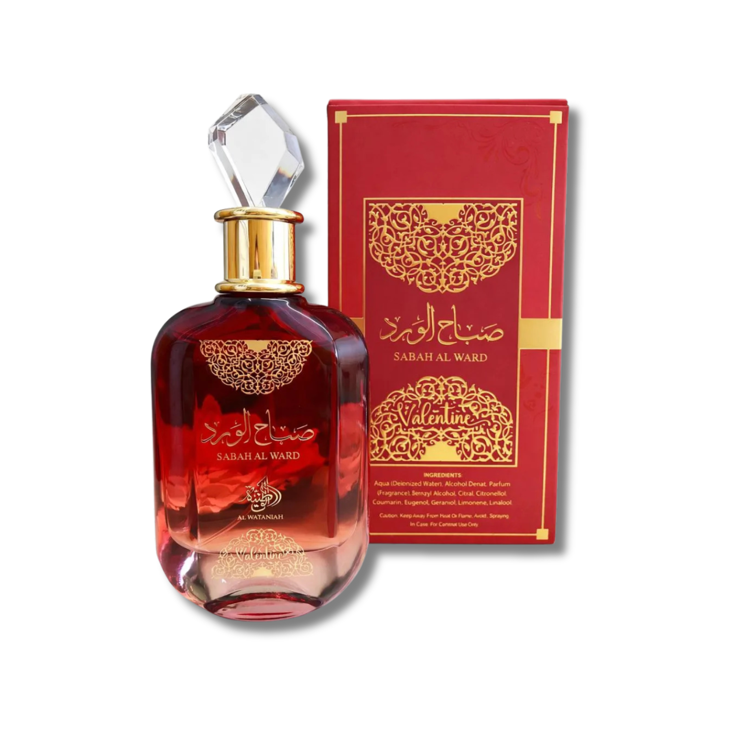Sabah Al Ward Valentine  Al Wataniah  Eau de Parfum  100ml (AR375)