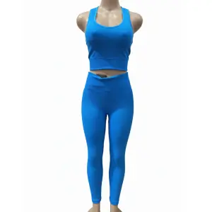 Conjunto de regata esportiva e calça de poliéster Tamanho Unico Cores Sortidas (4840)