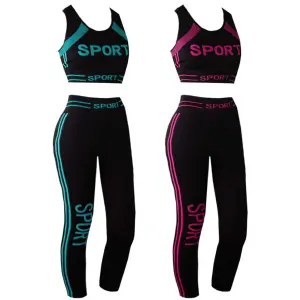Conjunto Top e Legging p/ Academia Tamanho Unico Cores Sortidas (7230)