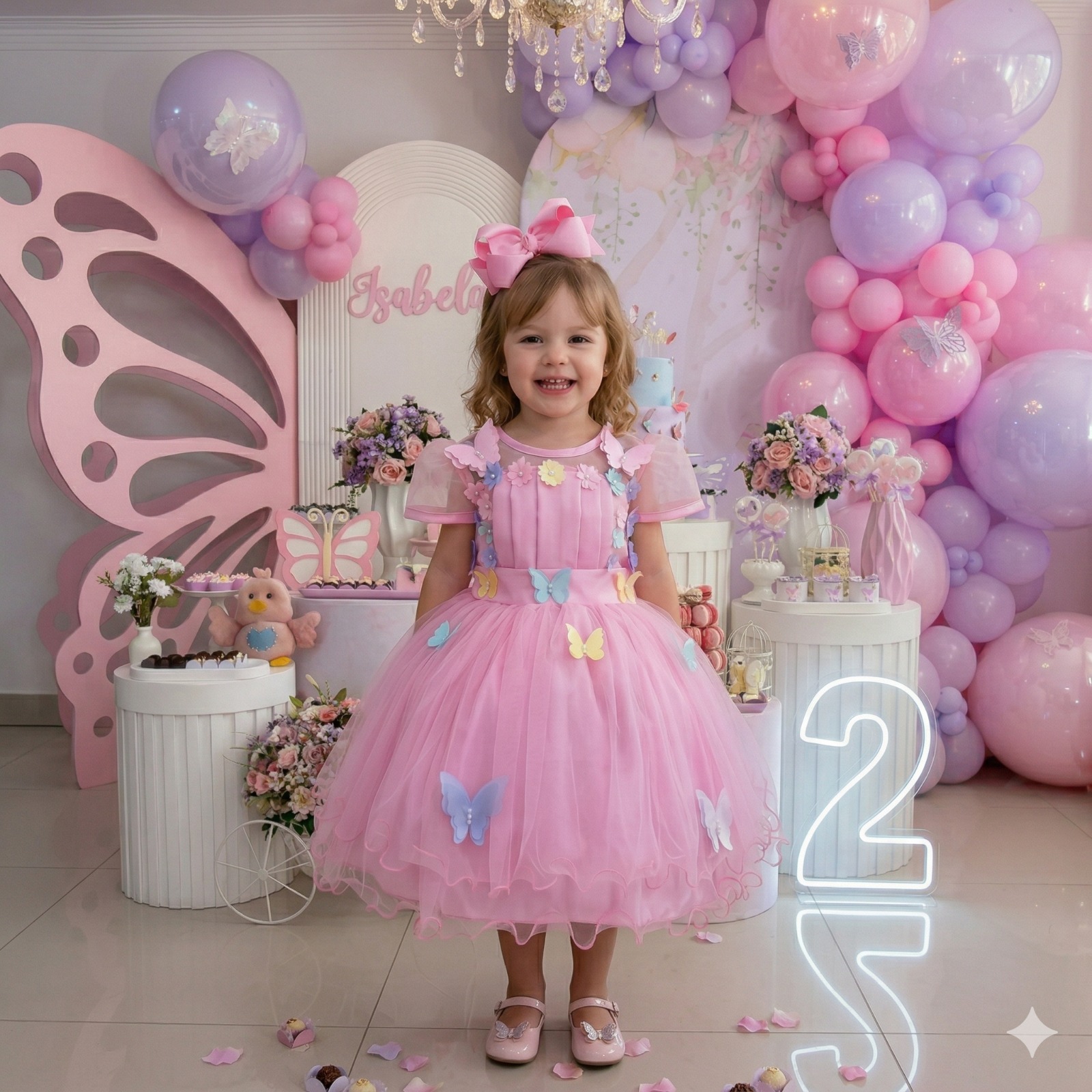 Vestido Marie Rosa Jardim Encantado Flores Modelo 2 (VESTMARIROSAJDRMENCTD)